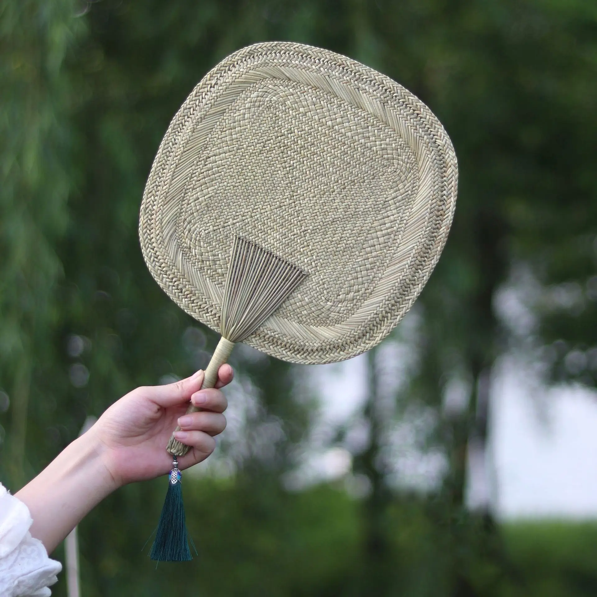 Веер для травы HeMu Pufan ручной работы ханьфу в старинном стиле веер рук с