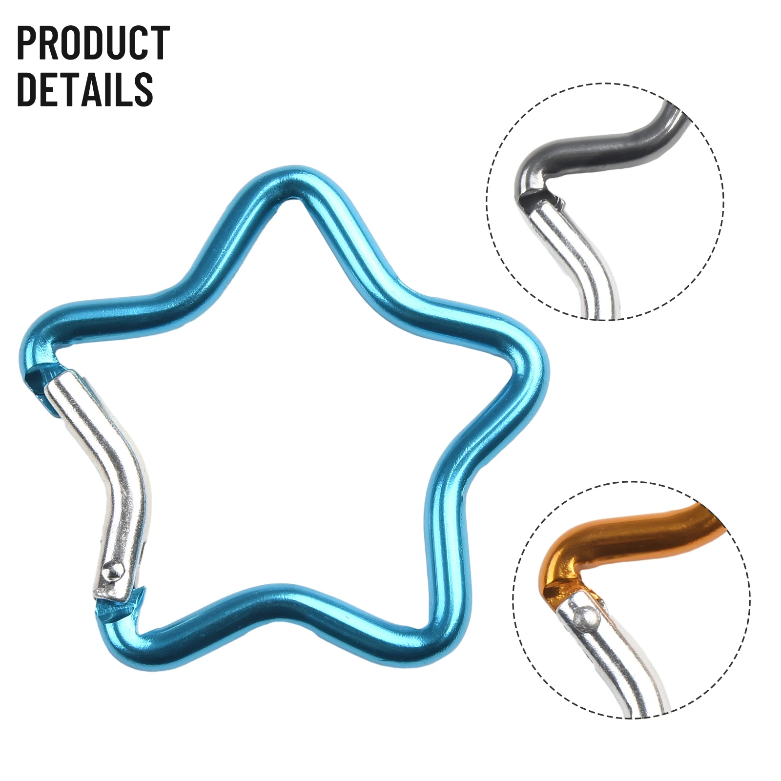 

Brand New Carabiner Safety Buckle Multi-purpose Heart Spring Hook 3 Pcs Aluminum Alloy Clothing Backpack Colorful