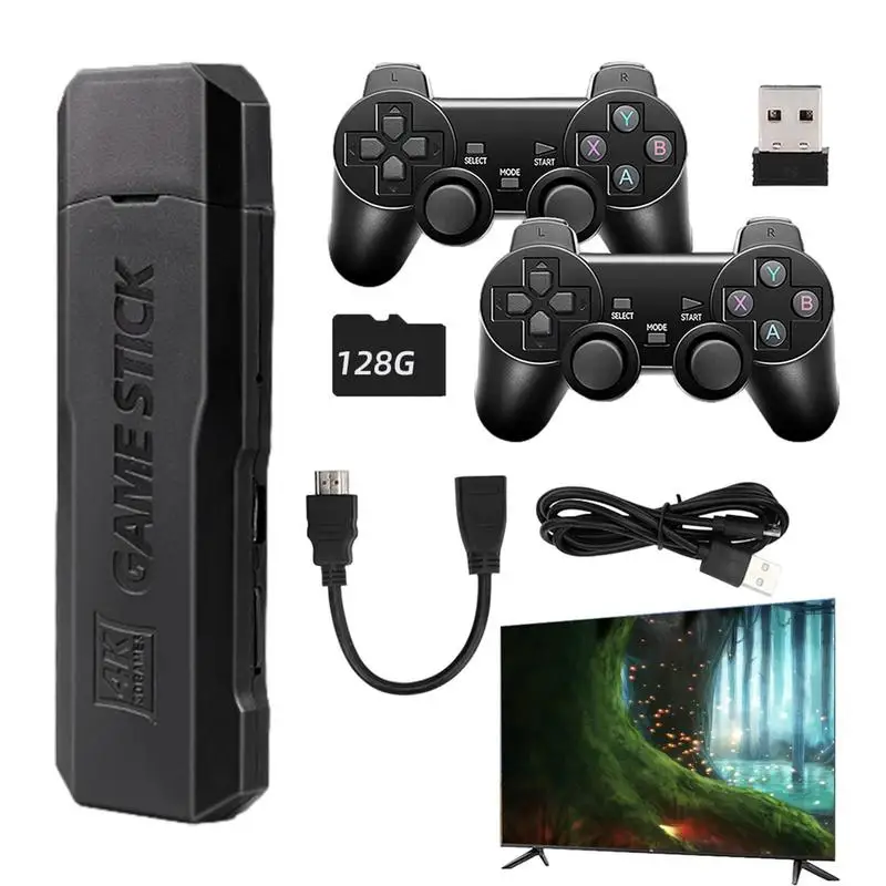 

GD10 Retro Game Console Video Emuelec 4.3 System 2.4G Dual Handle Wireless Controller 64GB/128GB Built-in 30000/40000 Games