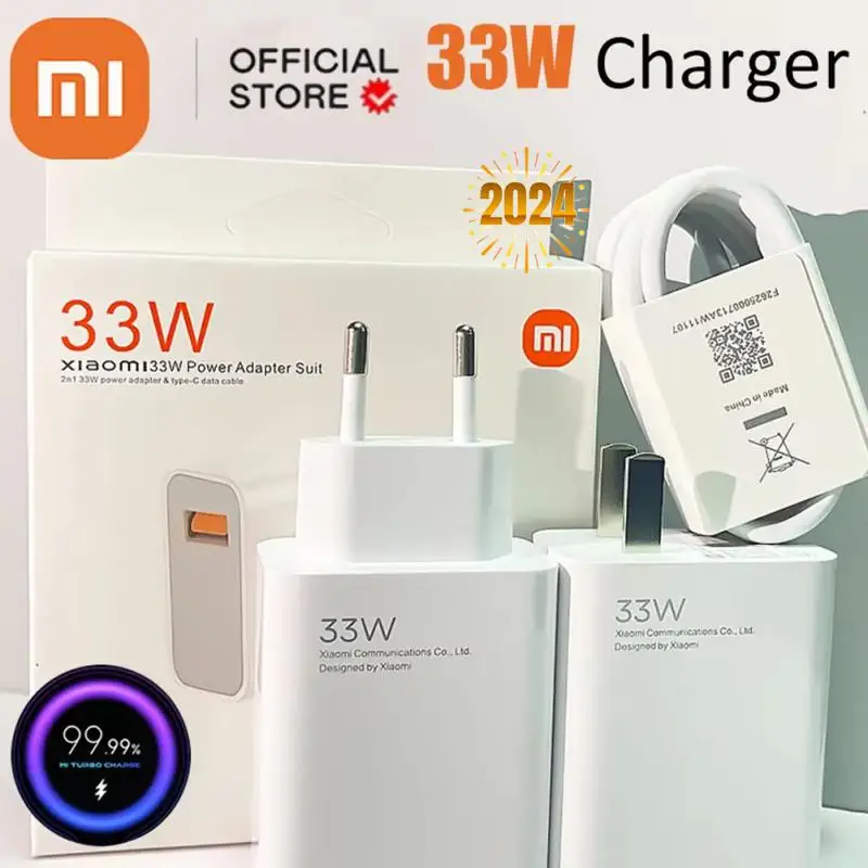 Оригинальное быстрое зарядное устройство Xiaomi Turbo Charge 33 Вт адаптер для настенного