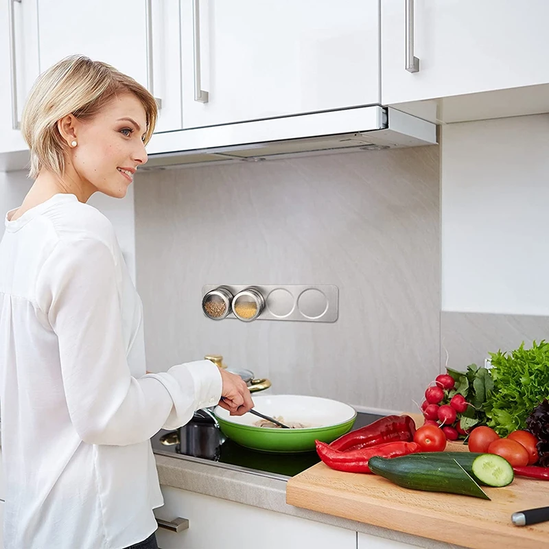 6 шт. настенный органайзер для специй из нержавеющей стали | Дом и сад