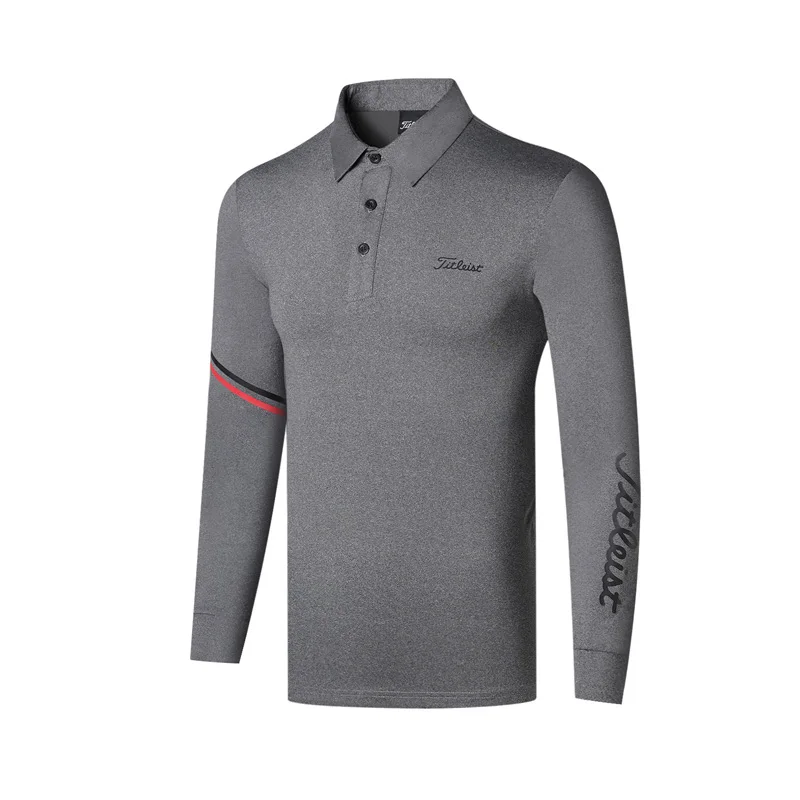 Spring Autumn Golf Long-Sleeved T-Shirt Outdoor Dry Ventilation Breathable Napping Polot Shirt Warm jersey