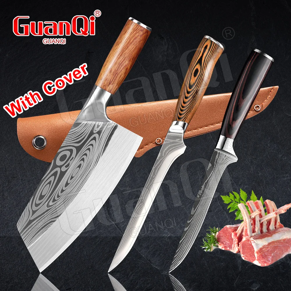 

Stainless Steel Forged Sharp Meat Boning Fishing Knife Vegetables Slicing Knife Sharp Camping Cooking Cleaver Chef Butcher Knive