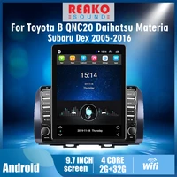 4g android autoradio for toyota bb qnc20 subaru dex 2005 2016 2 din 9 7 tesla screen car multimedia player gps navigator