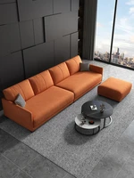 nordic style light luxury technology cloth sofa whole outfit combination living room modern simplicity