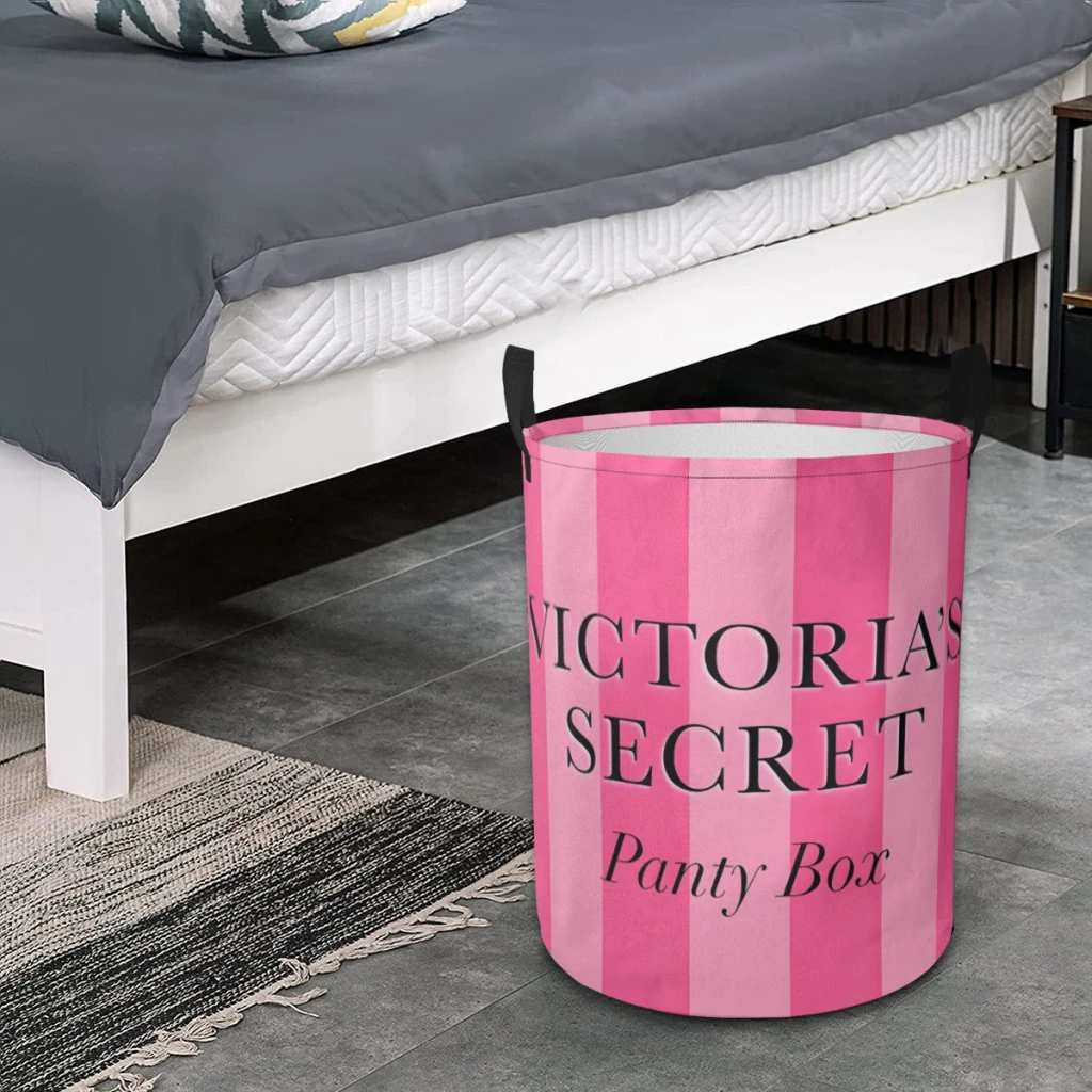 Бытовая тканевая корзина для грязной ткани ведро хранения милая розовая