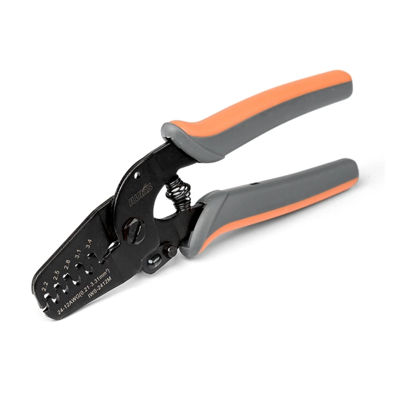 

IWISS IWS-2412M Crimping Pliers Cold-Pressed Terminal Crimping Pliers Insert Connector Harness Tool