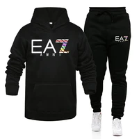 autumn winter men casual tracksuit new high quality mens hoodiessweatpants two pieces sets jogging sportswear mens clothing