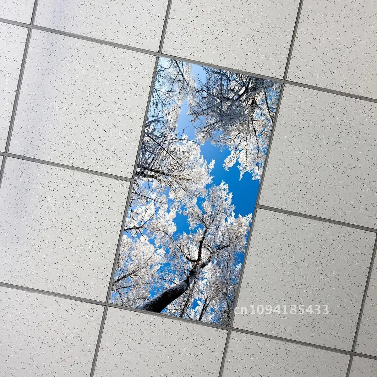 15 стилей 3D красивый зимний лесной пейзаж наклейка на стену для потолка спальни