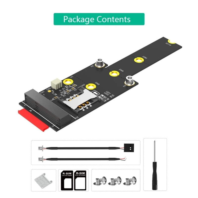 Адаптер M.2 NGFF Mini PCIE в конвертеры ключей M для 2242 2260 2280 221100