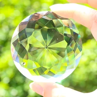 60mm clear round crystal prism pendant hanging sun catcher shiny chandelier parts diy home wedding decor accessories