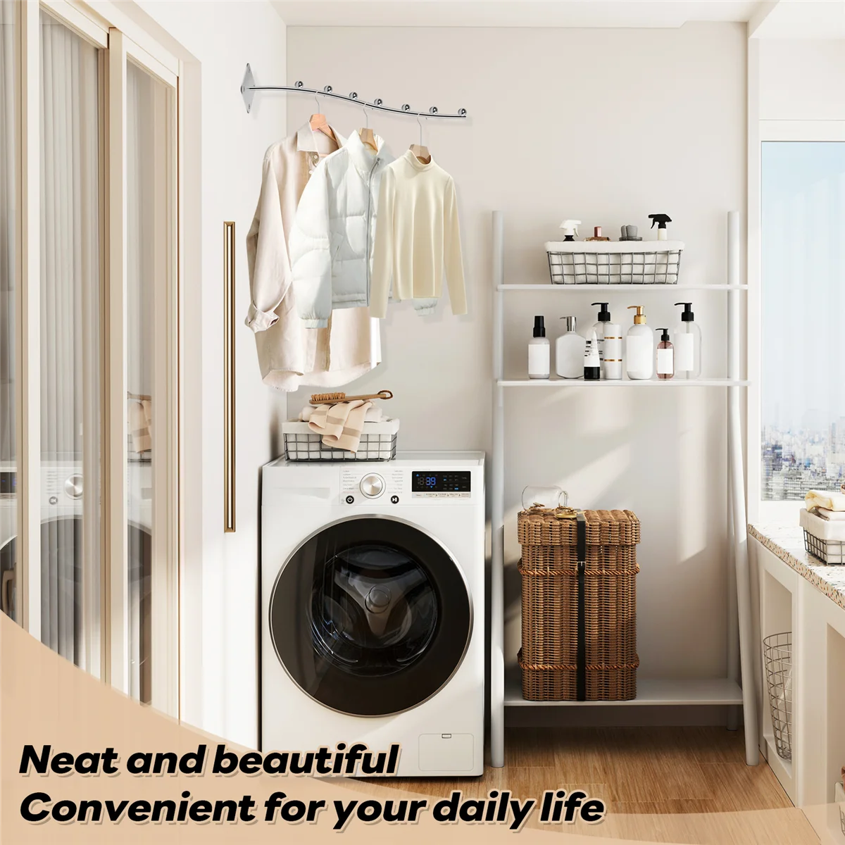 Настенная вешалка для водопада с 7 звеньями