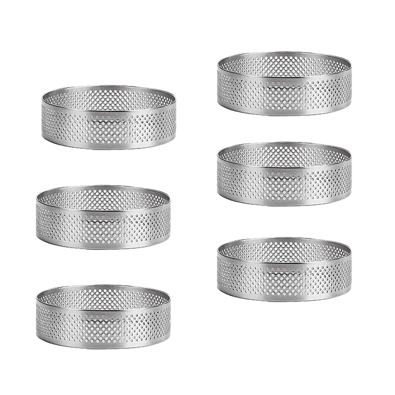 

Кольцо для пирога, Круглая Пористая башня для пирога, инструменты для выпечки, термостойкий перфорированный мусс для пирога