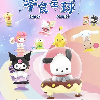 Hello Kitty Blind Box Toys Figure Doll Ornaments Sanrio Birthday Gifts for Girls Keychain Planet Cinnamoroll Kuromi Surprise Box
