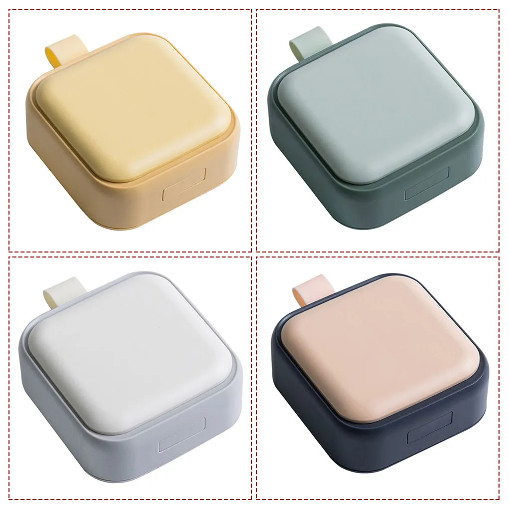 

1pc Portable Pill Box 4 Grids Tablet Medicine Storage Case Travel Divider Organizer Pill Container Case Pill Box Splitters Box