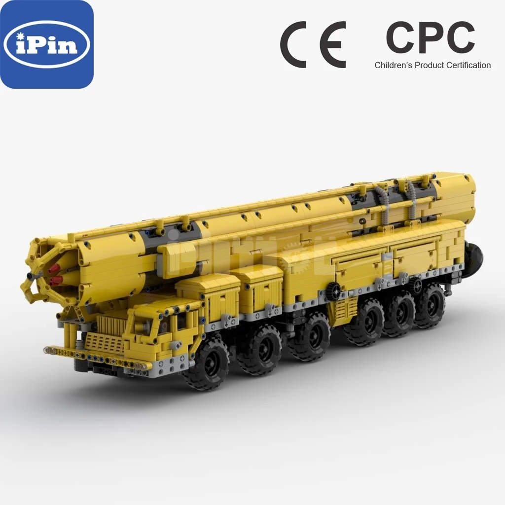 

Moc-53753 / 53755 maz-547 missile transport truck 3444pcs Boy Gift technology assembly technology building blocks