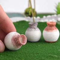 3pcs scale dollhouse miniature flower vase set figure decor accessories indoor modeling landscape building