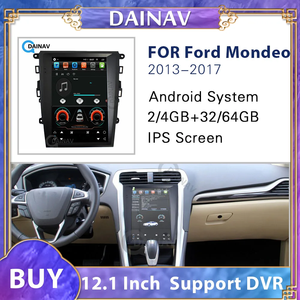 

Car Radio GPS Navi Car Multimedia Player For Ford Mondeo 2013 2014 2015 2016 2017 Vertical screen Car GPS Navigation DVD Player