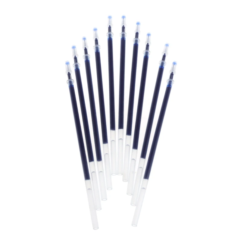 

10Pcs 0.38mm 0.5mm Gel Ink Ballpoint Pen Refill Black Blue Red Stationery Supply D5QC