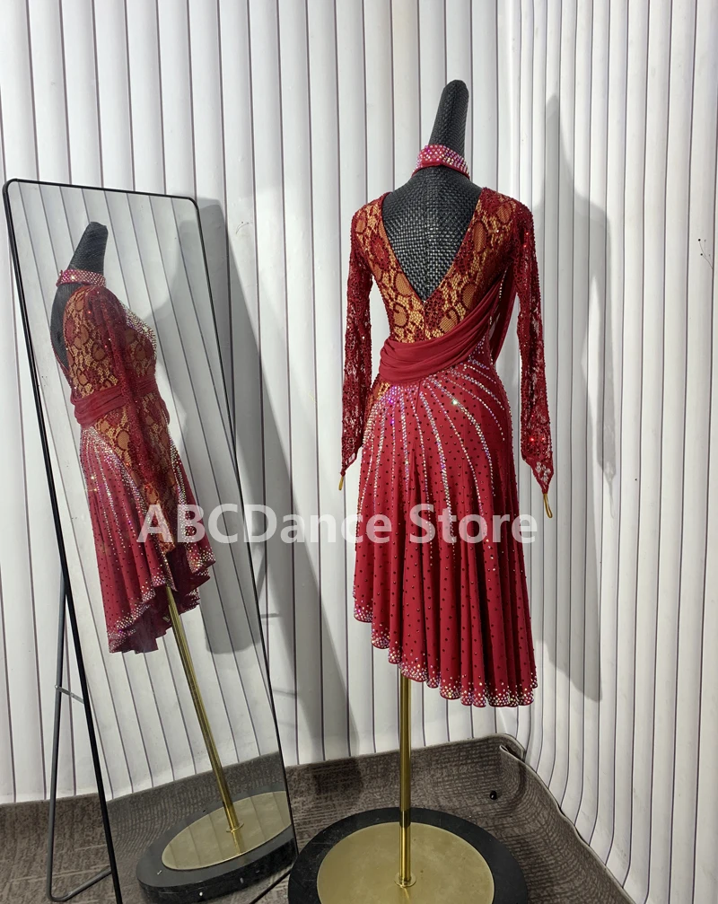 Женское платье для соревнований по латинским танцам BaileSalsa Rhythm США 10