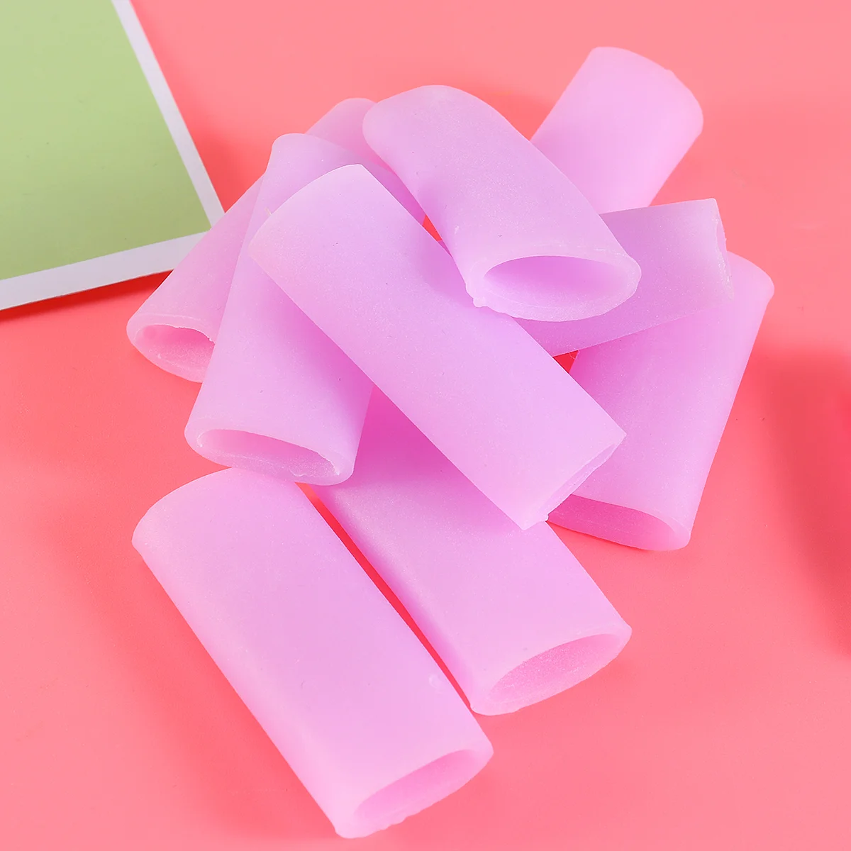 

10 Pcs Silicone Mitts Finger Cushion Sleeves Trigger Toe Holder Tubes Thumb Protector Cover Gloves