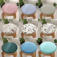 stool mat sets of cotton and linen stool chair cushion contracted table pad round stool chair cushion household hotel
