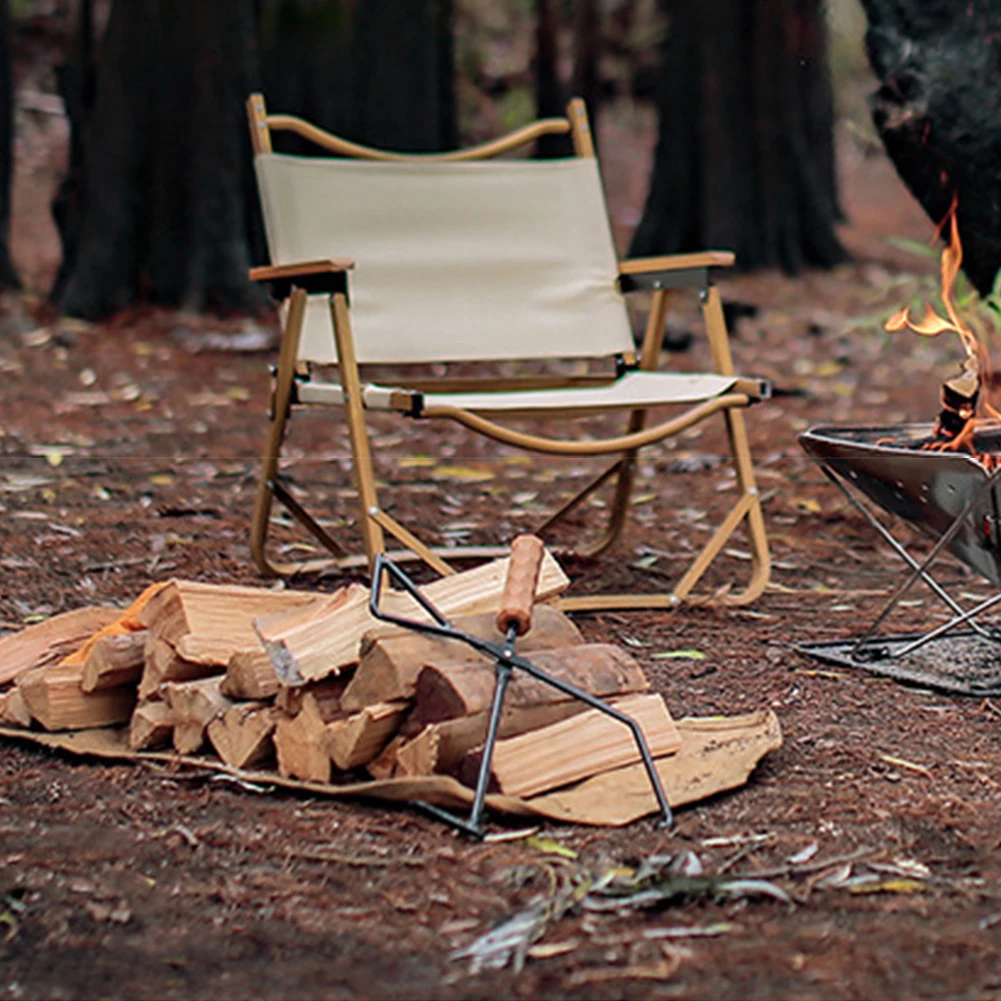 

ISE MOUNT Camping Charcoal Clamp Multipurpose Long Handle Tongs Spring Design High Temperature Resistance for Barbecue Picnic