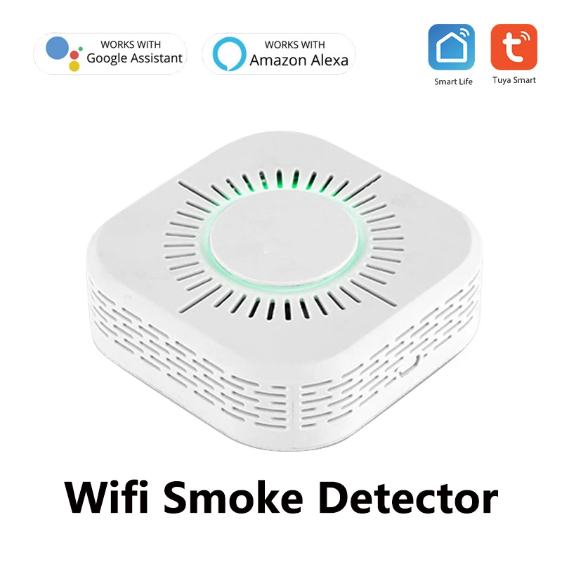 

1-4PCS Wifi Smoke Detectors Fire Protection Portable Smoke Detector Home Safe Security Smoke Alarm Sensor TUYA APP Smart Home