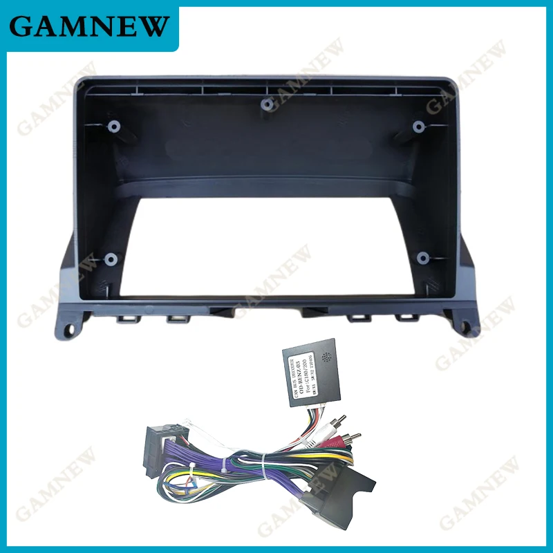 

9-дюймовая Автомобильная рамка, адаптер Canbus, коробка для декодера Benz C Класс C180 C200 W204 S204 Android, комплект для осветительной панели