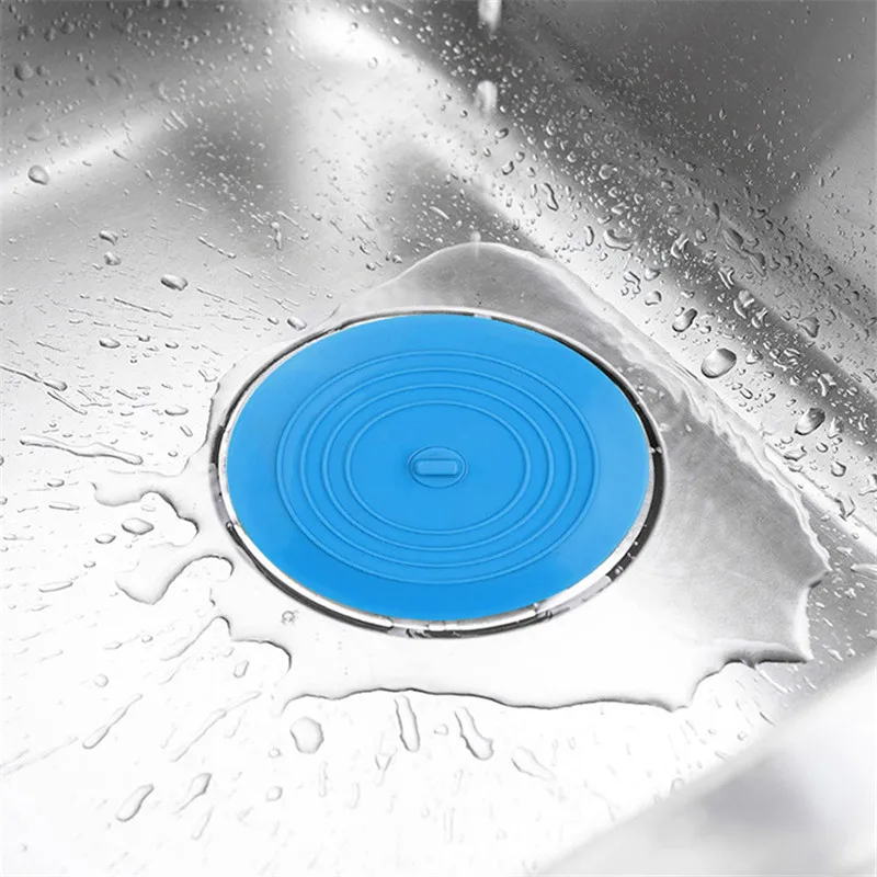 

2pcs 15cm Large Silicone Bathtub Stopper Leakage-proof Drain Cover Sink Hair Stopper Tub Flat Plug Stopper Bathroom Accessories