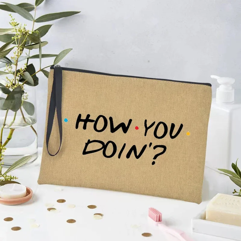 Подарок на годовщину телевизоров и друзей косметичка для женщин дорожная