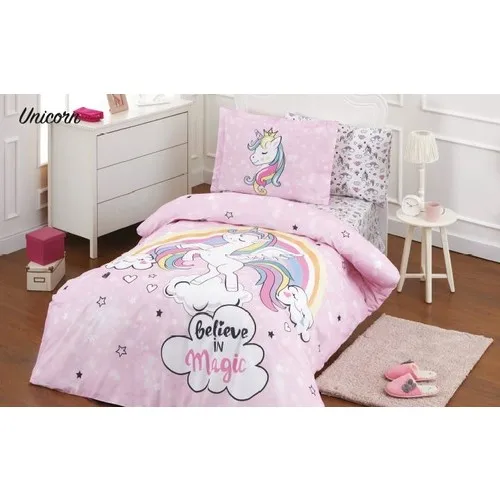 Unicorn Single Duvet Cover Set for girls