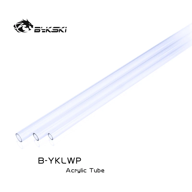 

BYKSKI B-YKLWP,500MM Transparent PMMA Acrylic Hard Tube,PETG Rigid Pipe OD 12mm/14mm/16mm For Water Cooling System