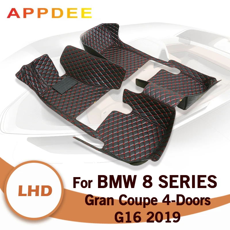 

Автомобильные коврики для BMW 8 серии G16 Gran Coupe, четыре двери, 2019, индивидуальные подкладки для ног, Обложка, аксессуары для интерьера