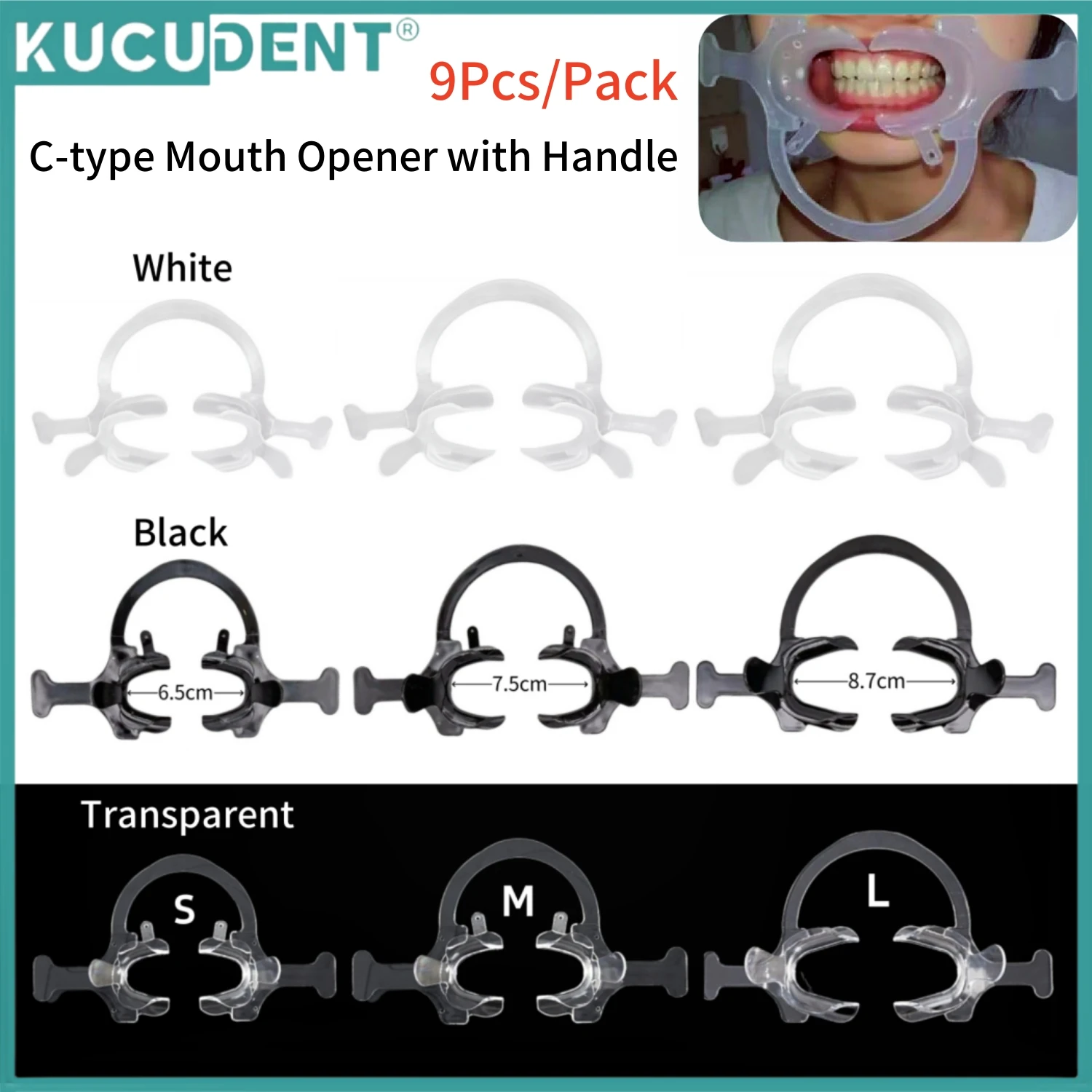 KUCUDENT 9 шт. стоматологический ретрактор для щек и губ С-образный открыватель рта