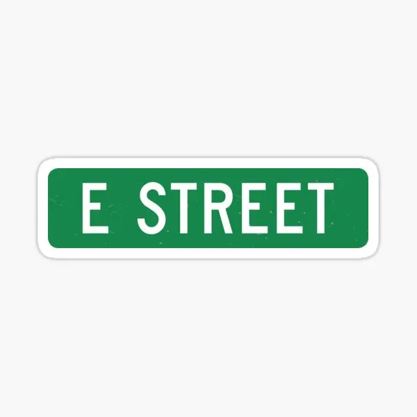 

E Street Vintage Street Sign Color Ver 5PCS Car Stickers for Motorcycle Anime Car Funny Cartoon Water Bottles Kid Living Room