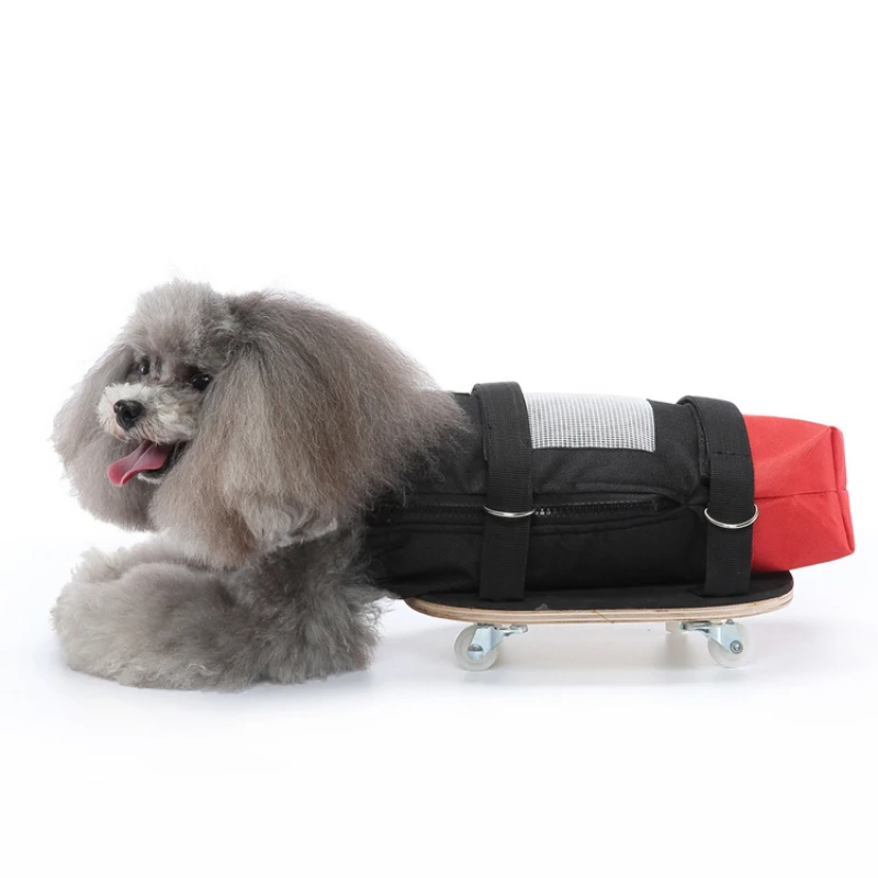 

Pet Hind Limb Scooter Dog Training & Behavior Aids Moped Pet Disabled Walking Aid Vehicle Dog Lower Body Drag Bag Pulley Car
