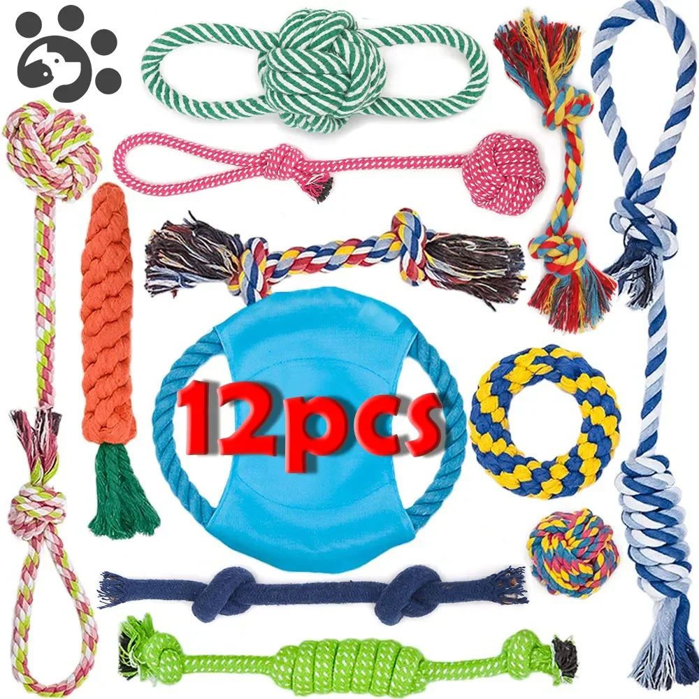 

2023NEW Dog Rope Toy Interactive Toy for Large Dog Rope Ball Chew Toys Teeth Cleaning Pet Toy for Small Medium Dogs Pet Products