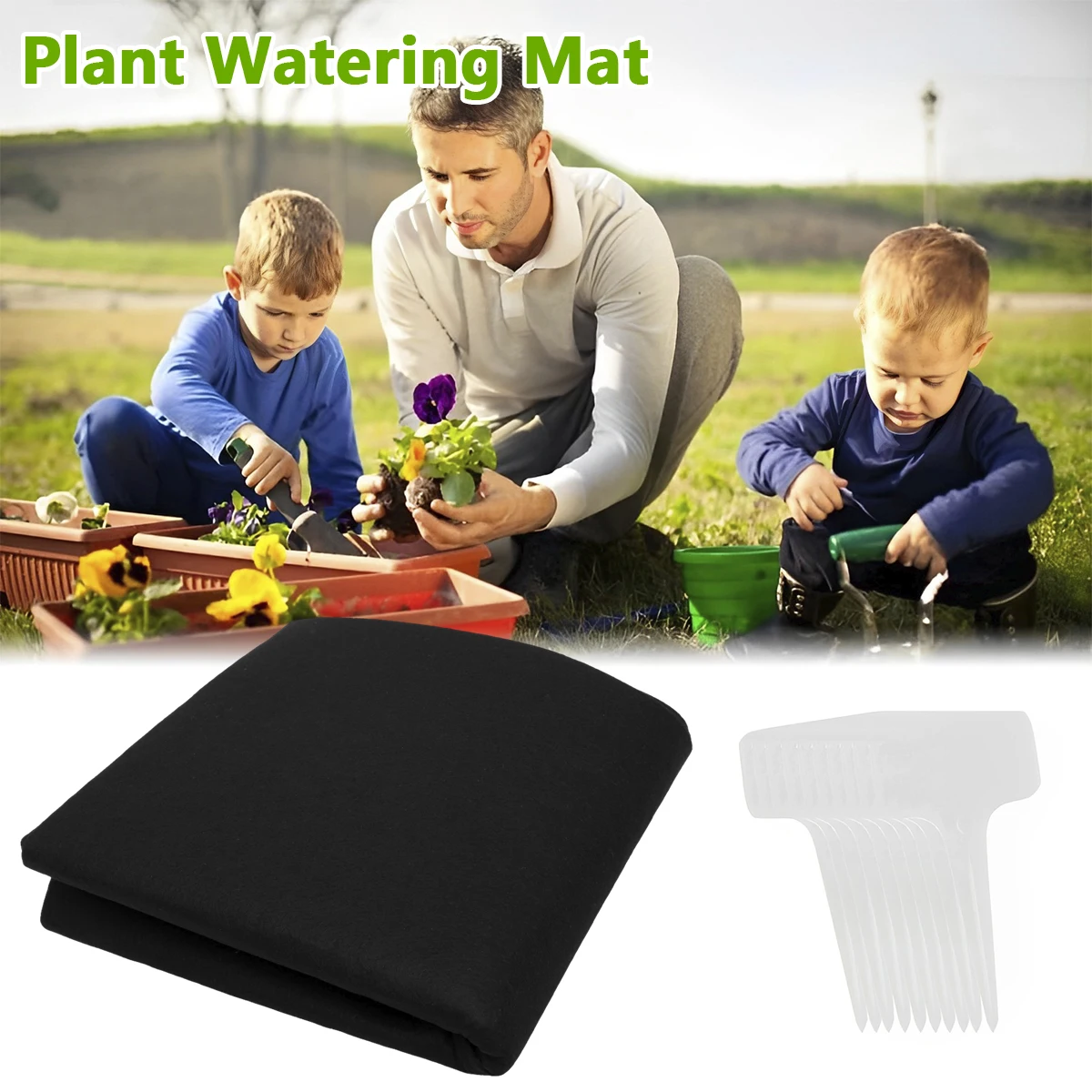 

Automatic Plant Watering Mat 3mm Thick Reusable Watering Capillary Mat Water-Absorbing Mat Breathable Self Watering Mat Water