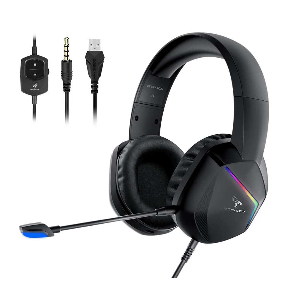 

Беспроводные наушники-вкладыши со светодиодной подсветкой, 2,4 ГГц/USB/3,5 мм