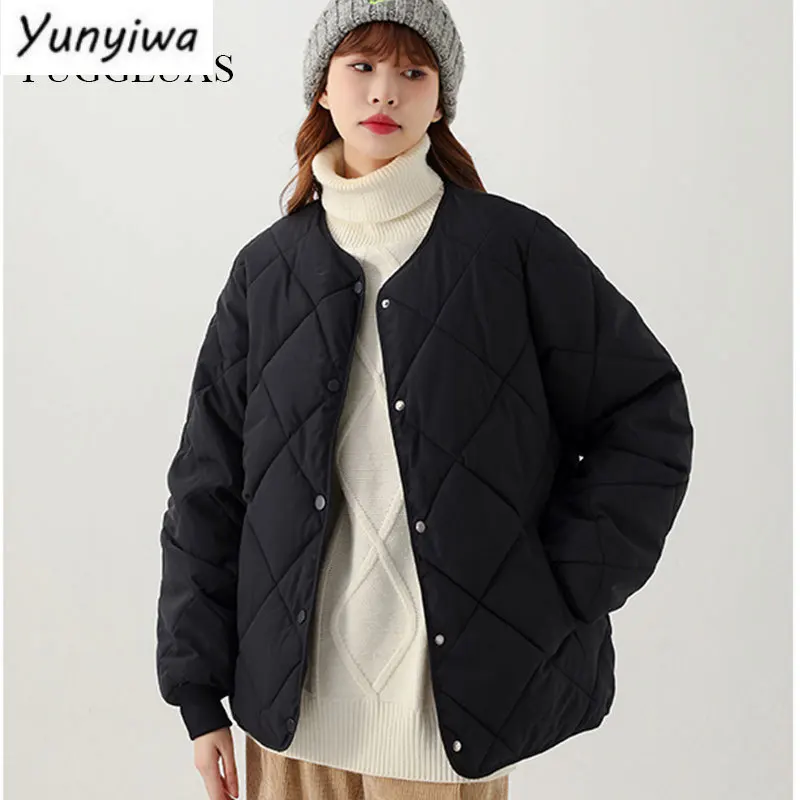 

Women's Jacket Autumn Winter Fashion Outwear Casual Jackets Solid Simple Stylish Women Cotton Coat Loose Female Clothing