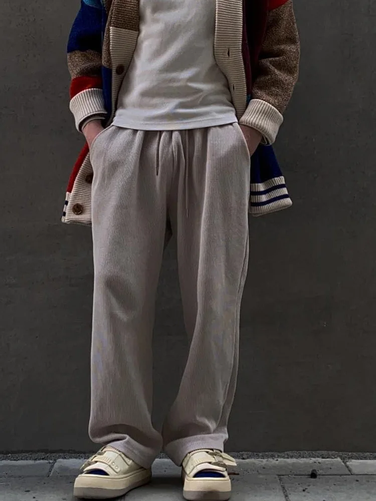 

Straight Sweatshirt Pants Streetwear Grey New Fashion Baggy Sport Pants Drawstring Trousers For Men Y2k Clothestra Cksuits Comfy