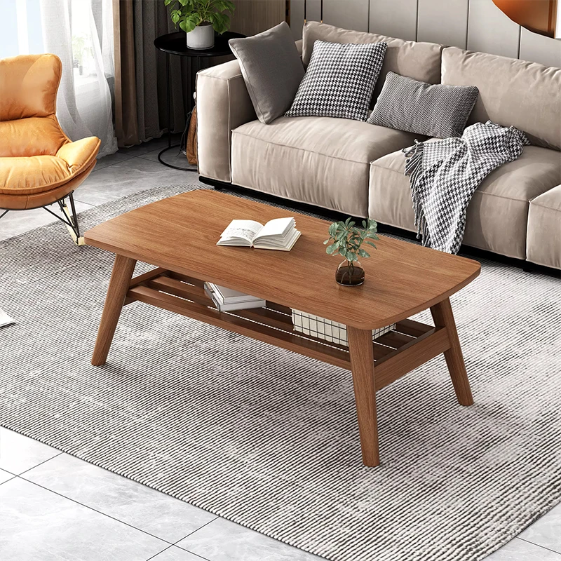 

Nordic Coffee Center Table Living Room Mesa Lateral Dining Wood Coffee Table Modern Entryway Mesa Centro Salon Room Decor BB