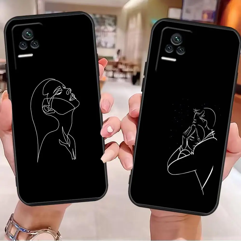 

Case For Redmi K40 K30 K20 12C 10 10C 9T 9C 9A 9 8A 8 7A 7 6A 6 5A 5 4X 4A Pro Plus 5G Cover Funda Cqoue Case Line Art Sketch