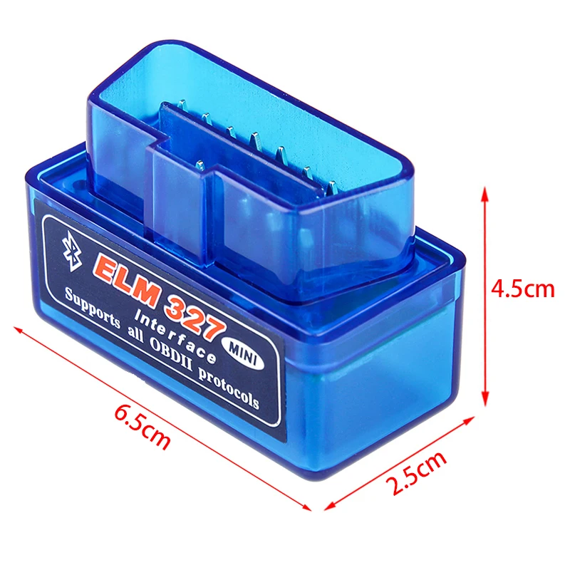 ELM327 V2.1 OBD2 мини-сканер Bluetooth-совместимый автомобильный диагностический сканер Elm - Фото №1