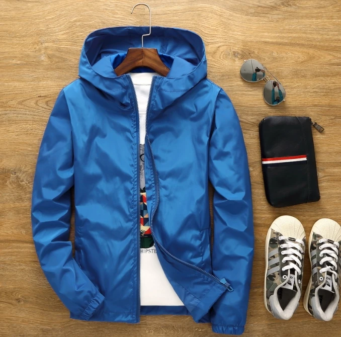 Autumn Thin Golf Jackets Men's Clothing 2023 Fashion Casual Hooded Windbreaker Coat Man Golf Wear Bomber Clothes Plus Size S-7XL