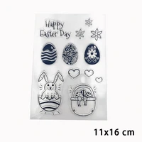 rabbit animals plants clear stamps for diy scrapbooking card fairy transparent rubber stamps making photo album crafts template