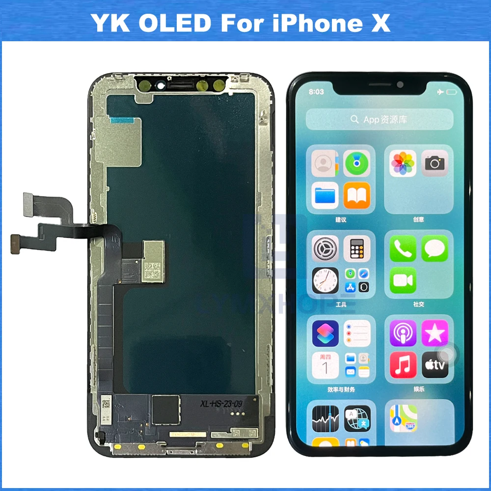 OLED-экран для iPhone X XS 11 12 Pro Max ЖК-дисплей 13 14 15 Дисплей 3D-сенсорный экран Дигитайзер