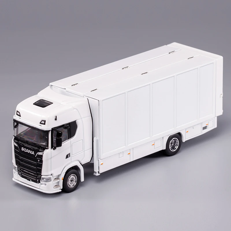 

Scania S730 transporter GCD 1:64 closed double-decker trailer simulation alloy car model collection decoration gift