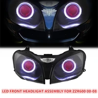 kt led motorcycle headlight assembly for kawasaki zzr600 2000 2008